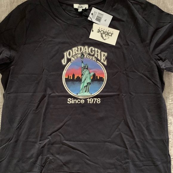 Jordache Women’s Black Tee New York 1978 Statue Of Liberty, Large new - Picture 2 of 3